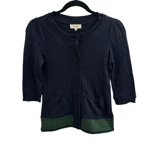 Anthropologie Fiets Voor 2 Button Up Sweater